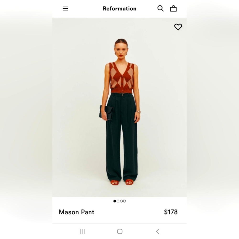 Reformation Mason Pant Short